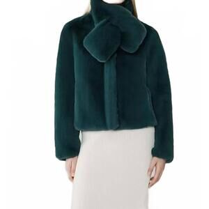 NEW SOIA&KYO kendell faux fur jacket in minitefore